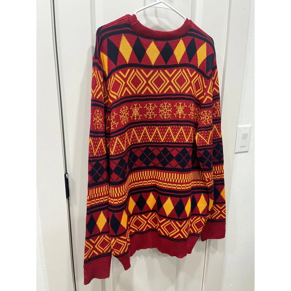Cleveland‎ Cavaliers NBA Ugly Sweater 2X Large Red Gold Blue Knit